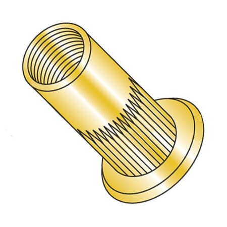 Newport Fasteners Rivet Nut, M4-0.70 Thread Size, 90.53mm Flange Dia., 11.56mm L, Steel, 2000 PK 324044